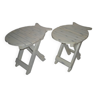 pair of folding stool