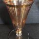 Série de trois verres cristallerie de Hartzviller rayures dorées années 50 60