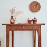 Table de ferme ancienne et son tiroir - petit bureau