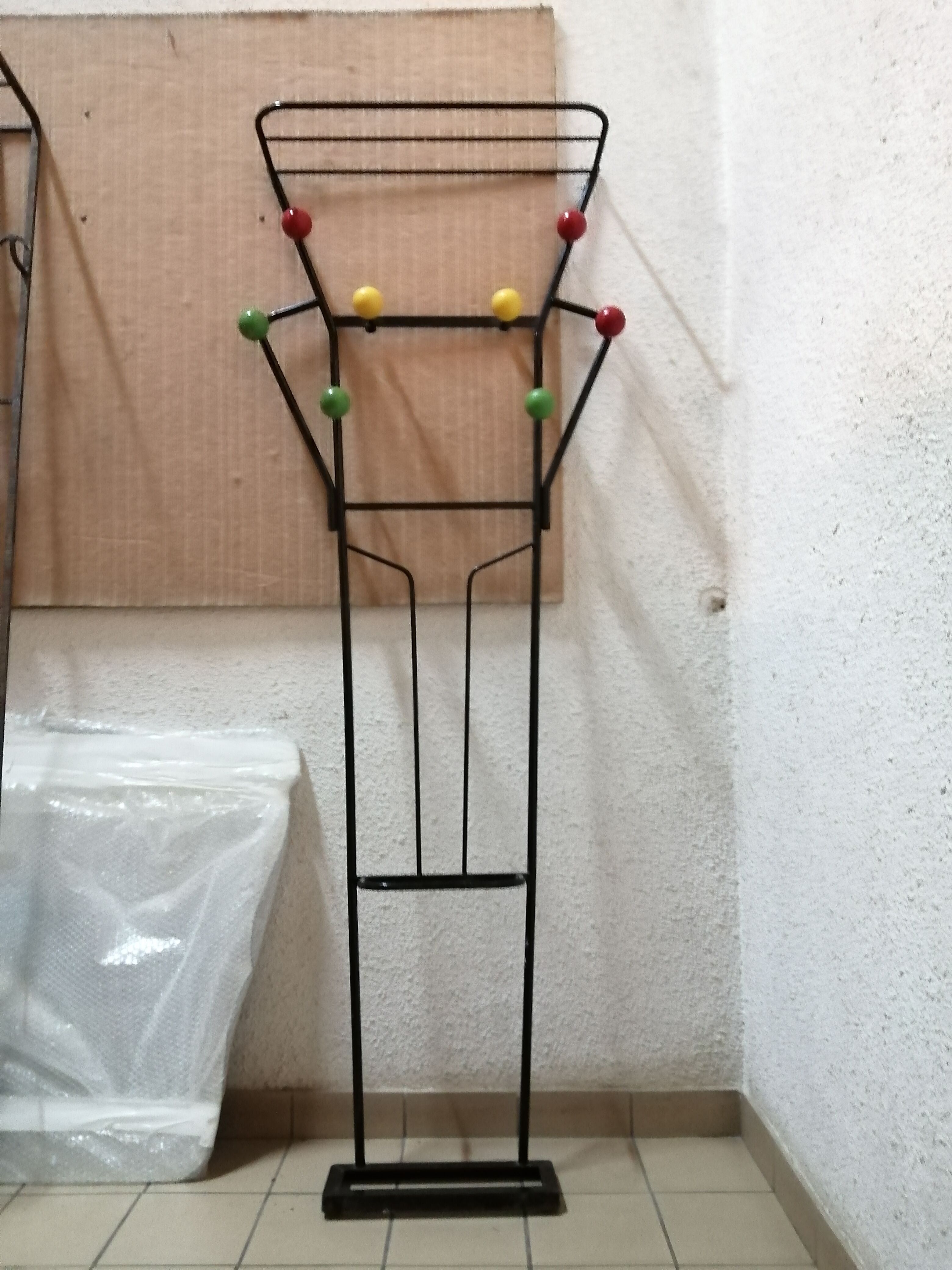 Cloakroom or wall coat rack - 50s/60s
