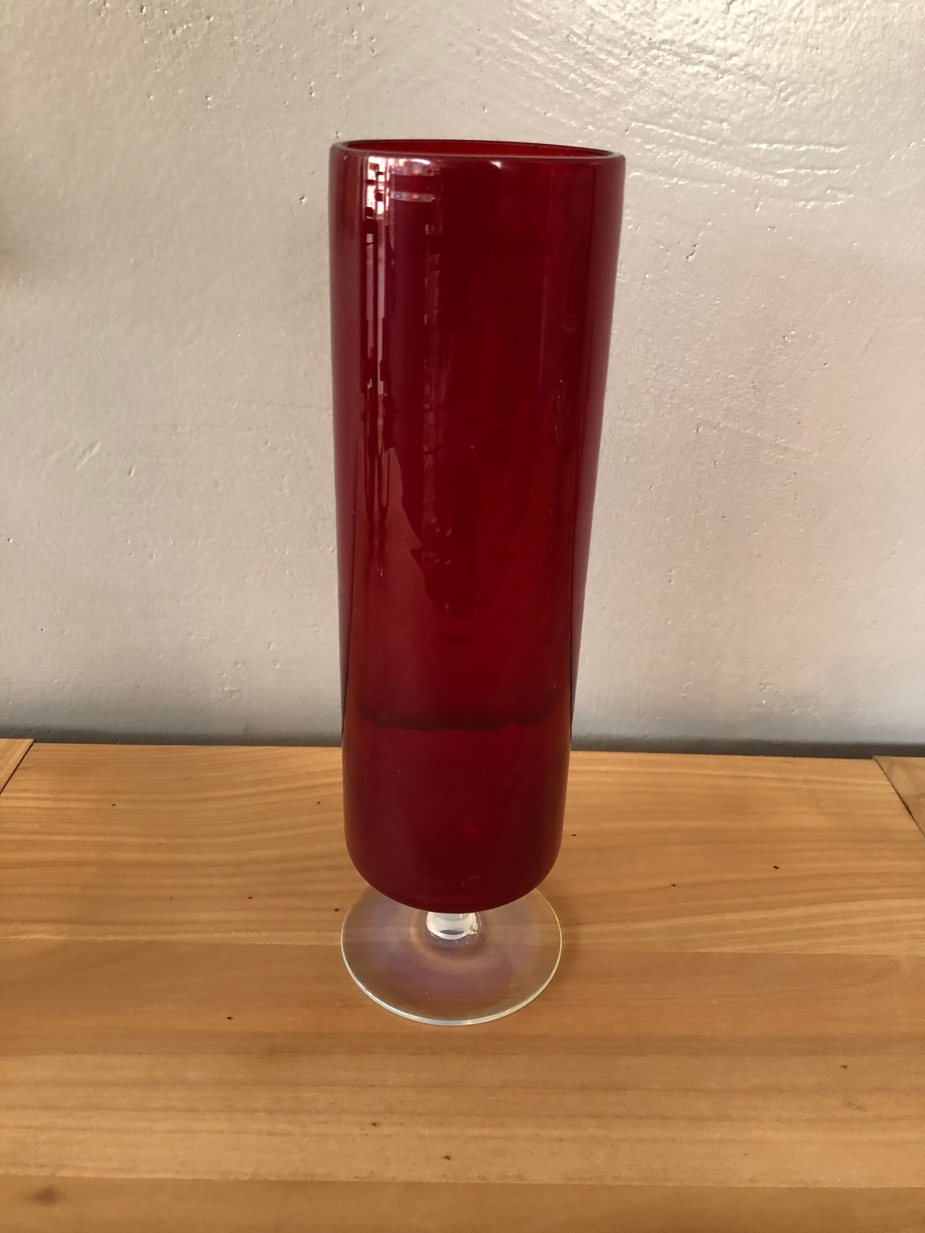 Vintage blown glass vase