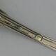 12 teaspoons, coffee, sterling silver Vieillard, vermeil, model Filet droit.