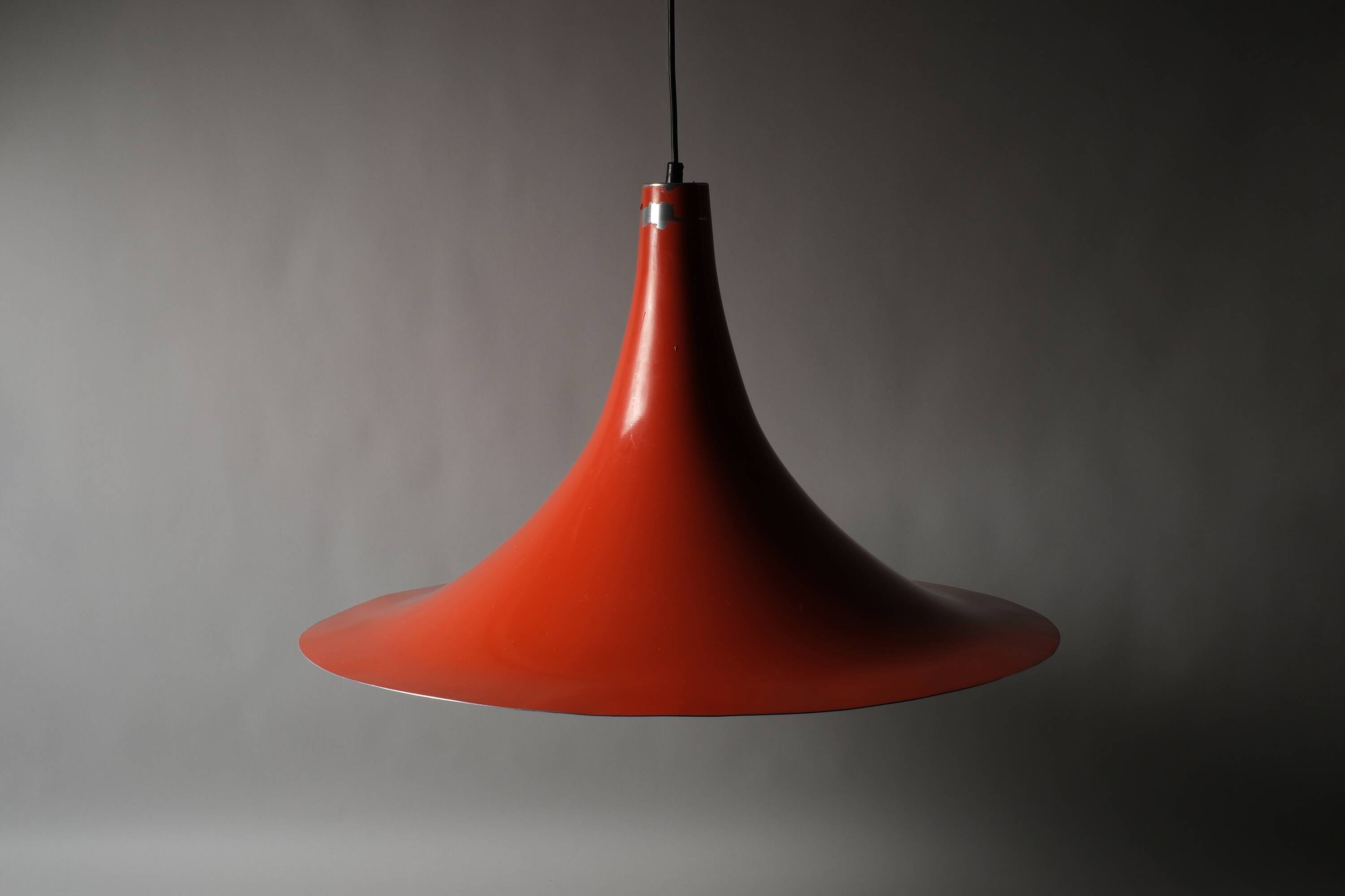 Suspension sorcière XL Massive Lighting, orange laqué, Belgique, 1960s