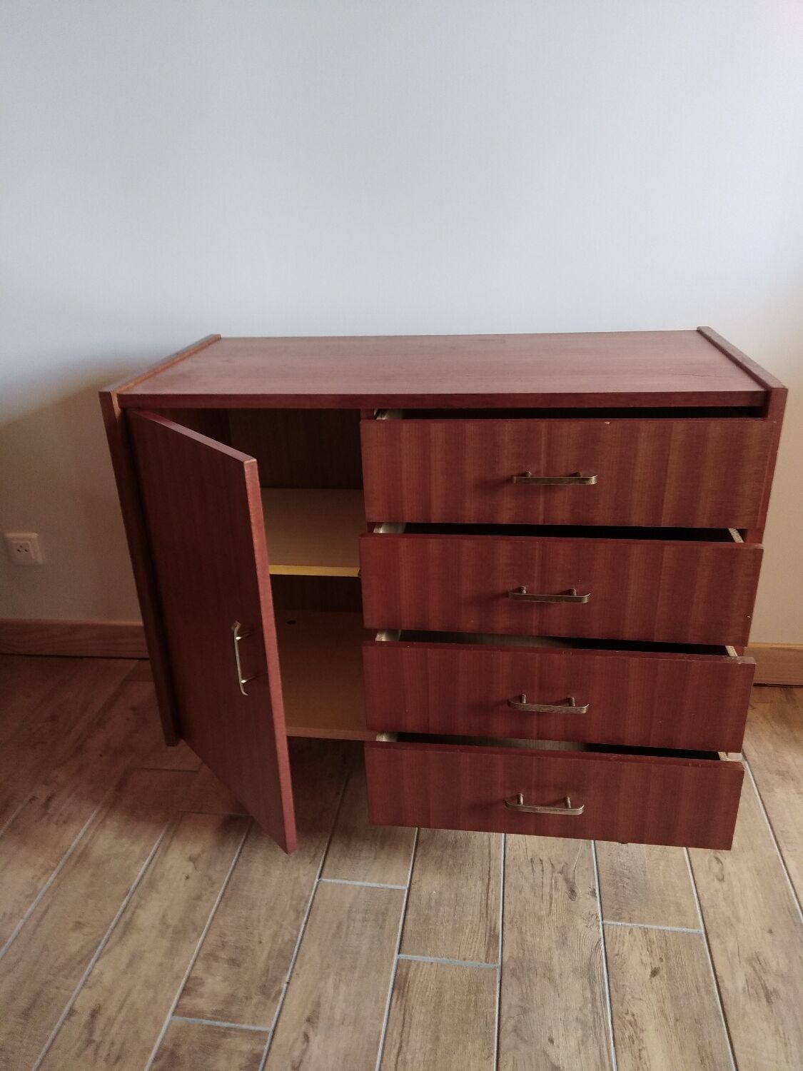 Scandinavian chest of drawers foot compass