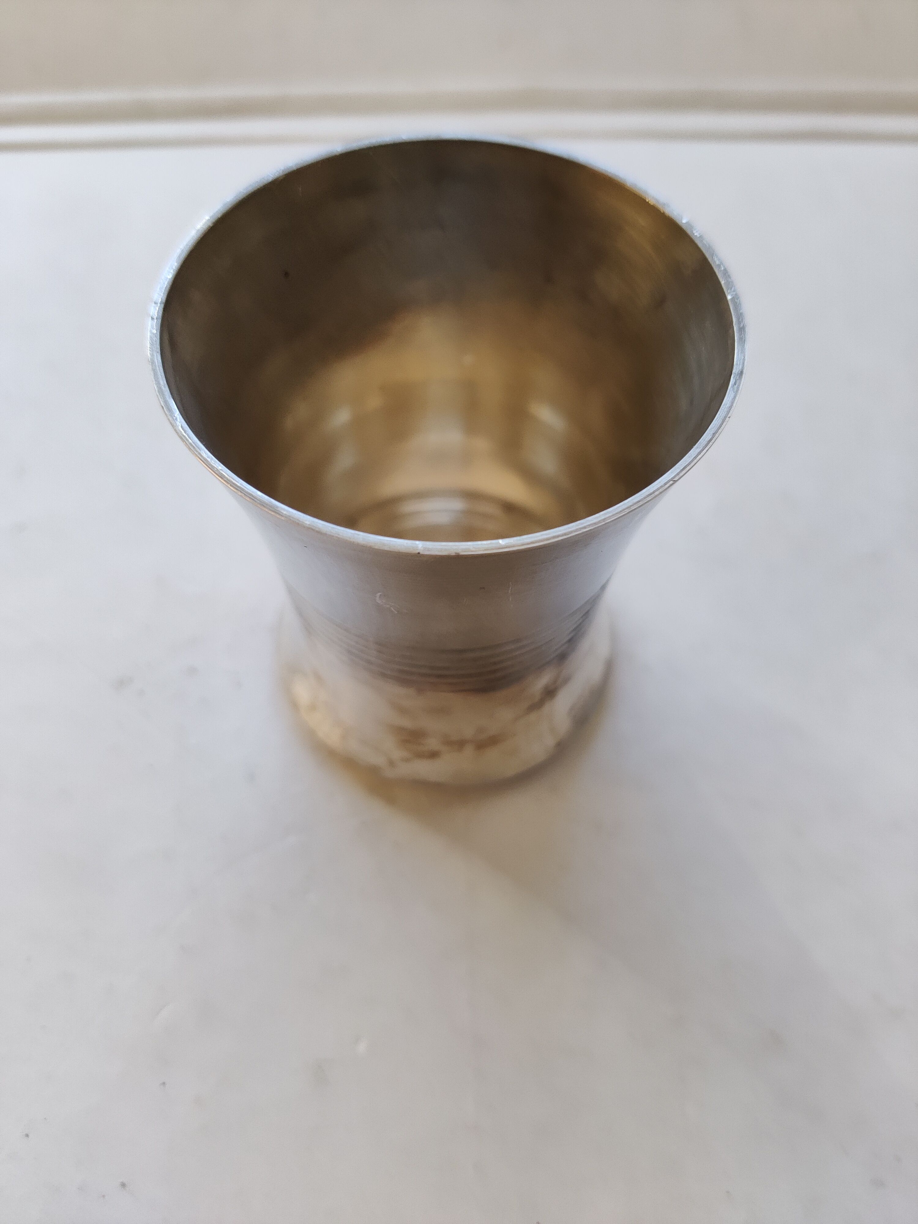 St Médard silver-plated metal tumbler cup 1960