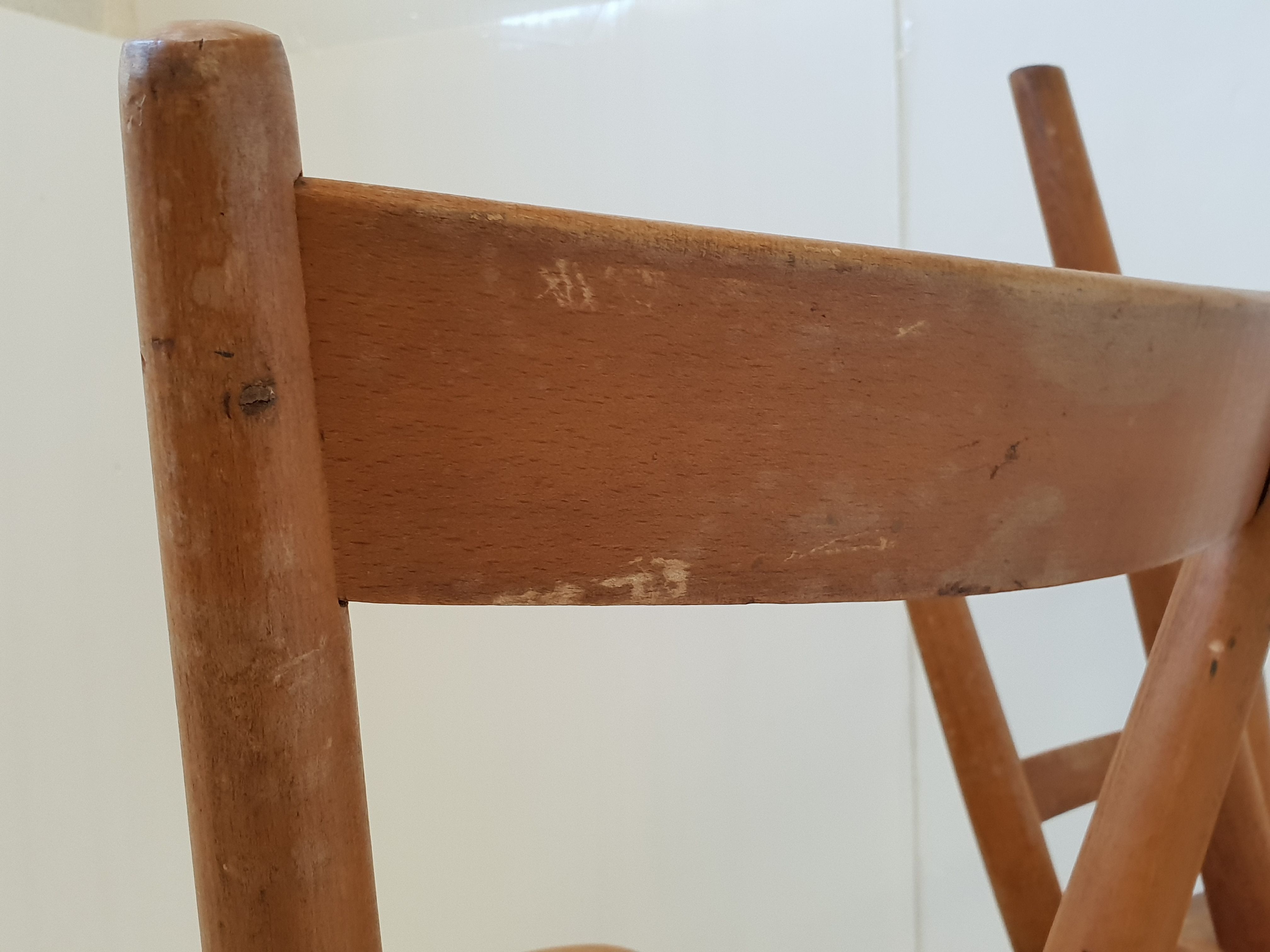 Suite de 3 chaises de Adolf Schneck 1940 vintage