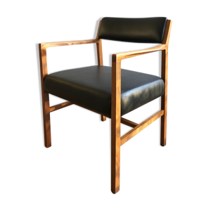 Fauteuil en teck clair