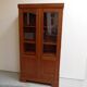 Vintage Dutch oak 2 door bookcase