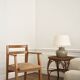 Mid-century armchair in blonde beech