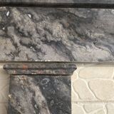 19th-century marble fireplace