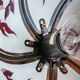 Vintage Tiffany Style Art Deco Pendant Chandelier
