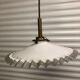 Brass and opaline pendant lamp