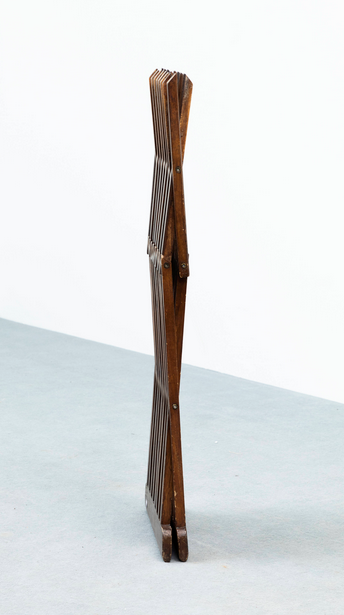 Pair of vintage wooden stools - Italy circa 1950