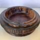 Large empty pocket ashtray in solid wood