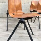 Set of 6 Galvanitas S30 industrial chairs