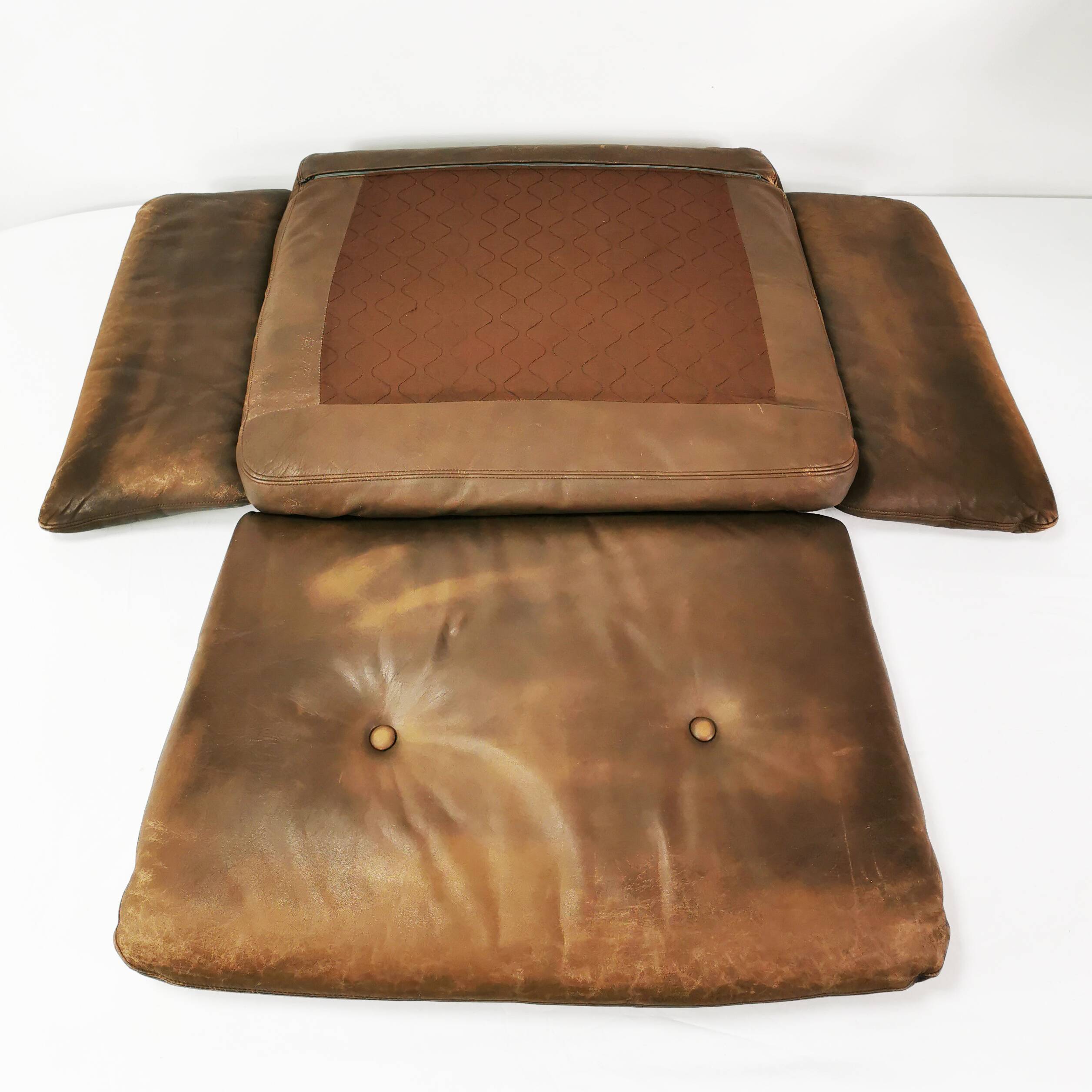 Mid-century leather armchair, Denmark, 1960s