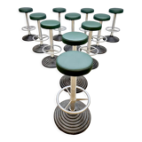 Vintage midcentury barstools stool industrial 70's