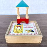 Jeu de construction ancien en bois, Ex-URSS