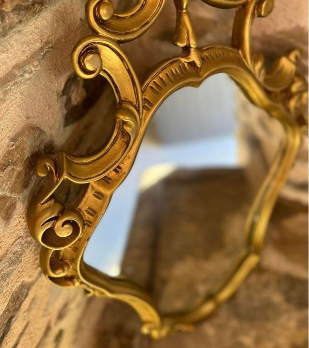 Golden mirror baroque style