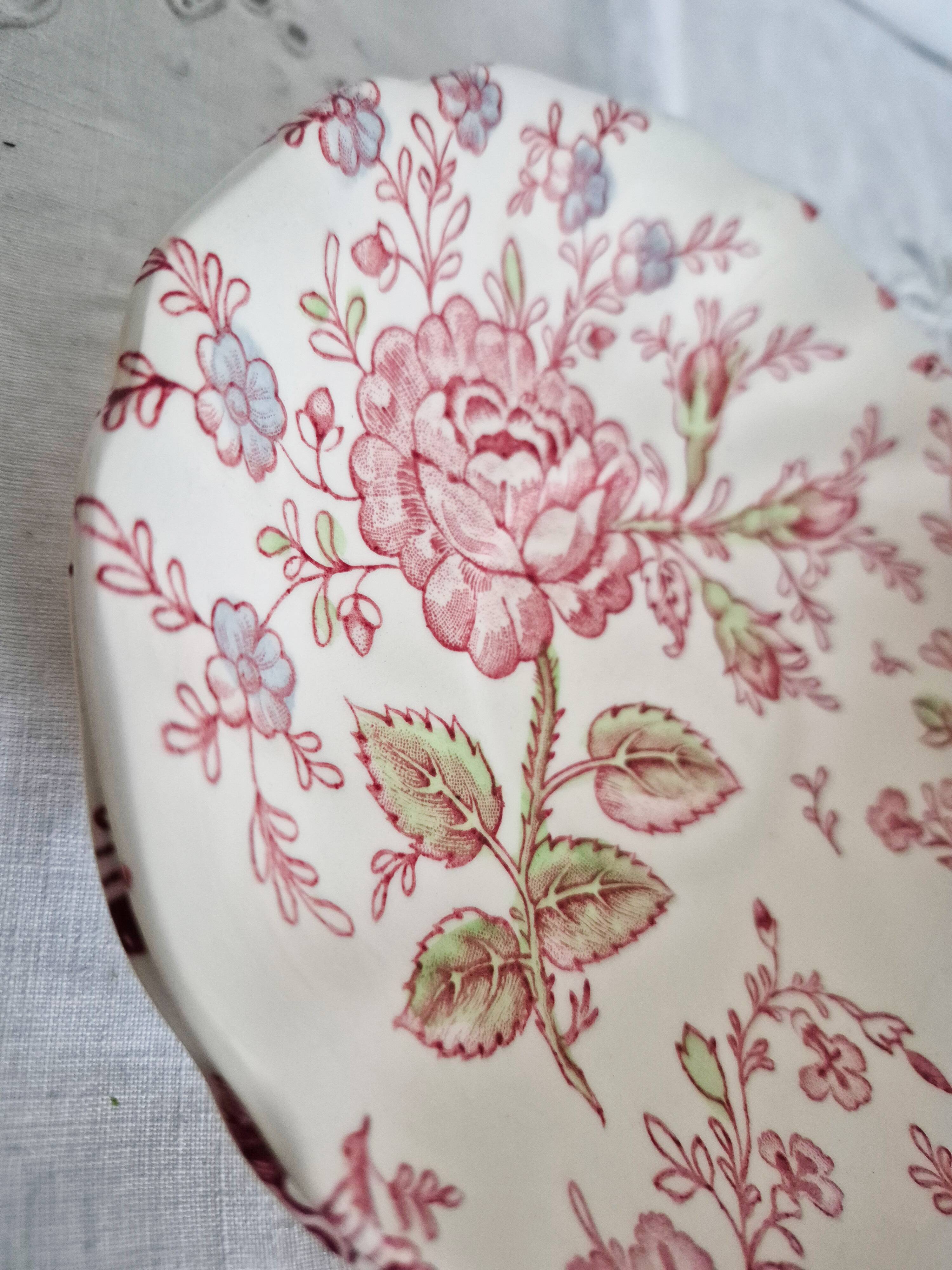 2 saucers or underplates Rose Chintz Johnson Bros