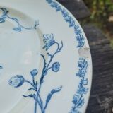Antique Lunéville Marguerite fruit bowl – Terre de Fer – Blue and white decor