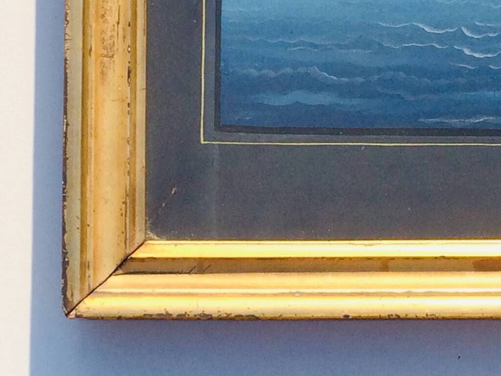 Large Neapolitan gouache: View of Naples. 19th century. Giuseppe Scoppa (attributed)