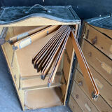 Grande malle belle époque de paquebot voyage