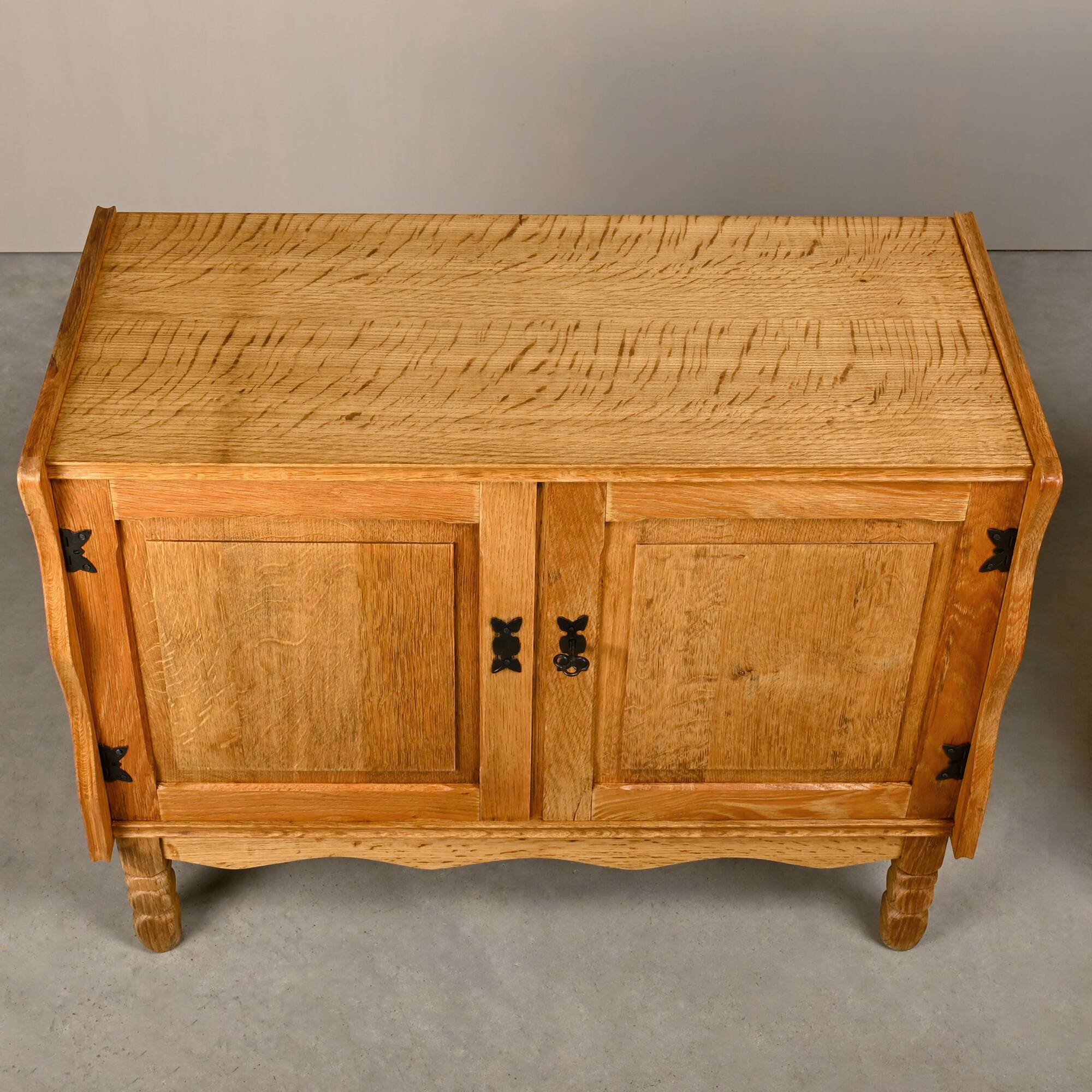 Danish Mid-Century Henning Kjærnulf Oak Bedside Cabinets or Sideboards