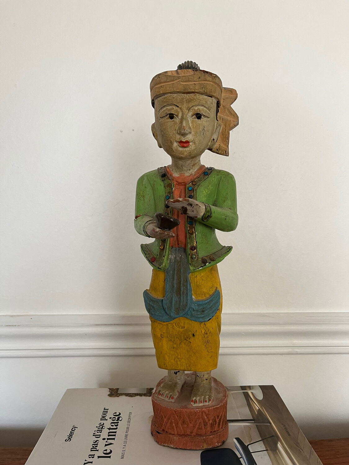 Traditional painted wooden figurine