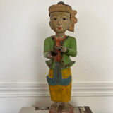 Traditional painted wooden figurine
