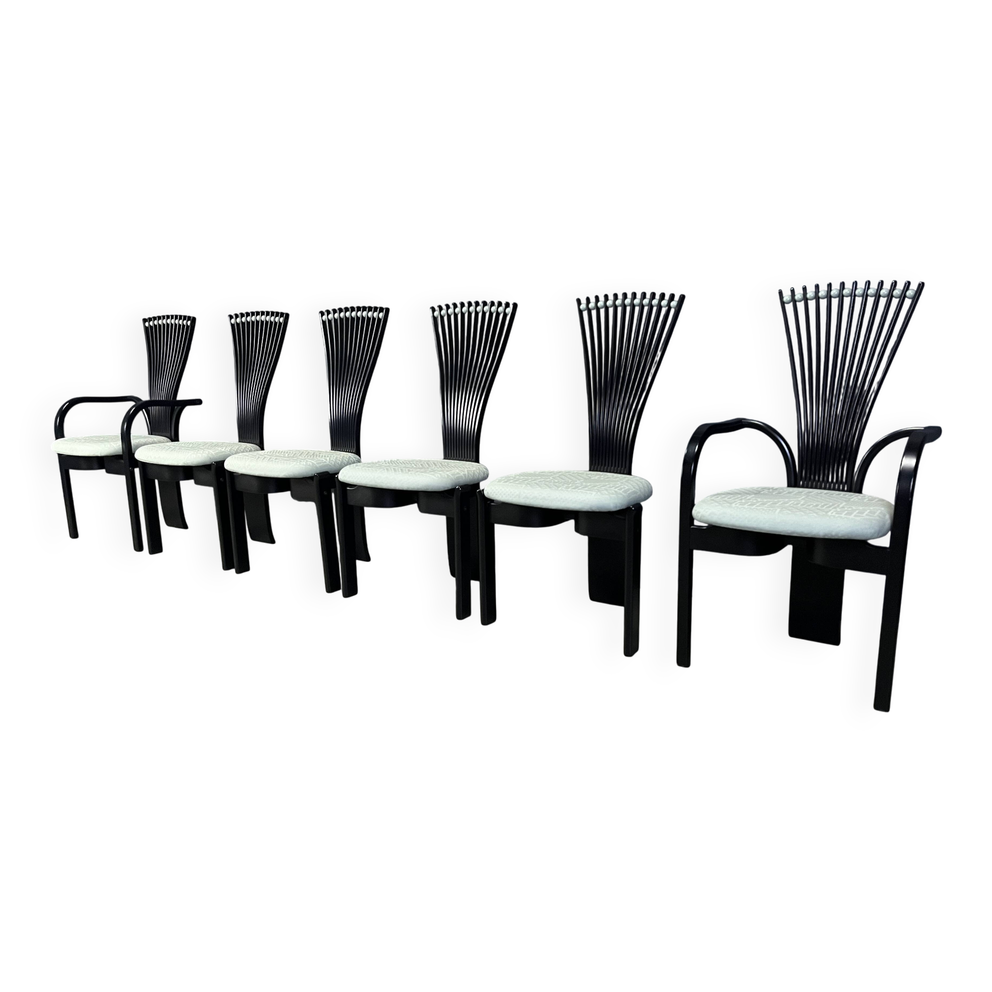 Totem chairs by Torstein Nilsen for Westnofa, 1980s set of 6
