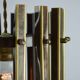 Italian Brutalist Brass-Metal Pendant Lamp