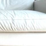 White leather sofa