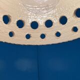 White ceramic pendant lamp in mid-century modern Danish style, 1960s.