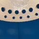 White ceramic pendant lamp in mid-century modern Danish style, 1960s.