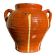 Ancient terracotta pottery jar