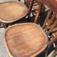 4 curved bistro chairs period 40/50