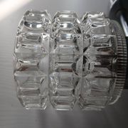 60s globe glass wall light