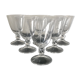 6 daum wine glasses
