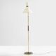 Maison Lunel lampadaire diabolo laiton canon de fusil vers 1950