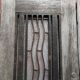 Antique Double Wooden Doors | Wrought Iron & Bubble Glass Entry Doors