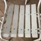 Vintage bistro chairs terrace in galvanized steel - set of 6
