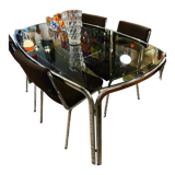Table à manger chromée