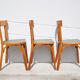 Set of 3 baumann stamped bistro chairs