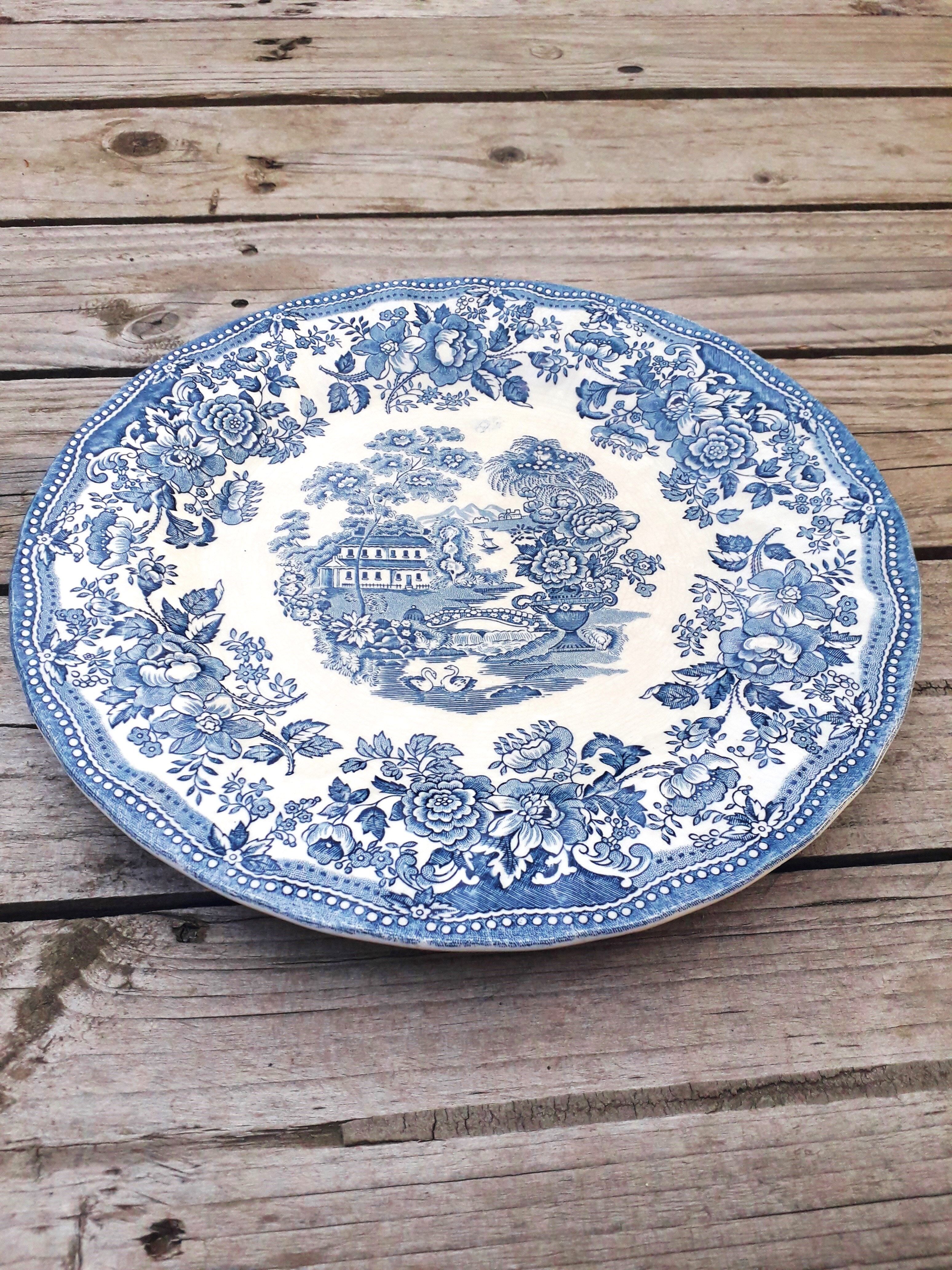 Assiette porcelaine anglaise vintage - myott - 1982