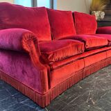 1970s velvet sofa