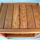Side table in solid elm, Roche Bobois, 1980