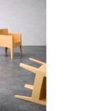 Set of 4 Vintage Mid-Century Modern Atlantide Collection Toy Plastic Chairs