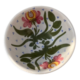 Ceramic salad bowl or decorative plate flower decoration