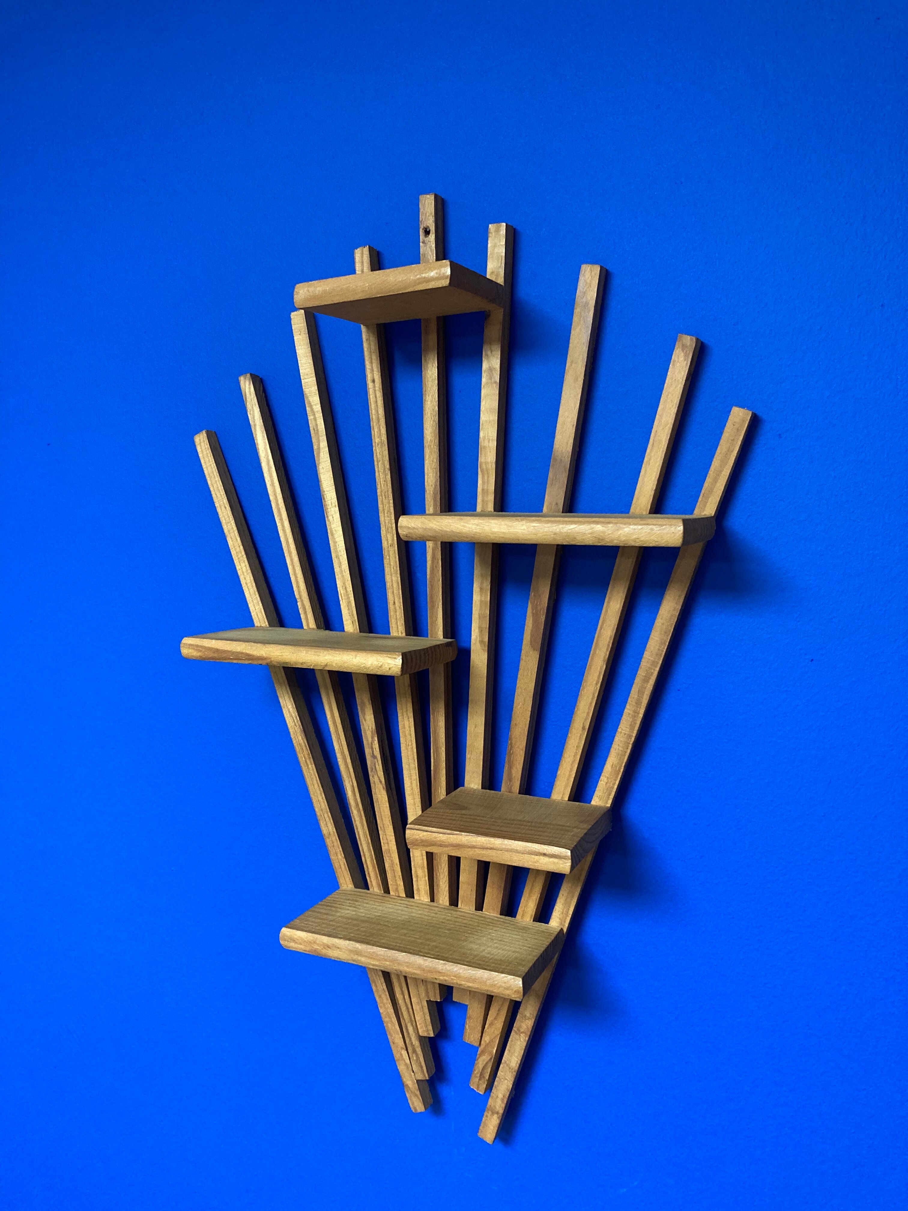 Pair of vintage wall shelves